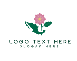 Local - Native Mexican Dahlia logo design