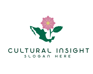 Native Mexican Dahlia logo design