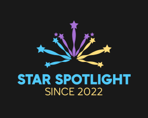 Star Fireworks Explosion logo design