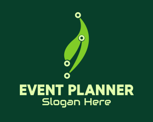 Green Tech Leaf logo design