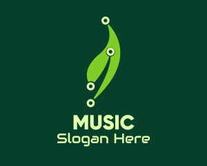 Electrical - Green Tech Leaf logo design
