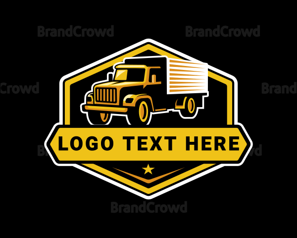 Truck Cargo Moving Logo