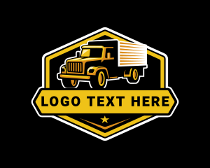 Haulage - Truck Cargo Moving logo design
