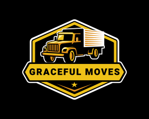 Truck Cargo Moving logo design