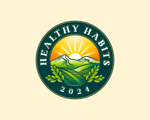 Farm Agriculture Field Logo