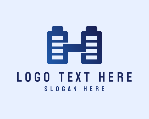 Letter H - Battery Charger Power logo design