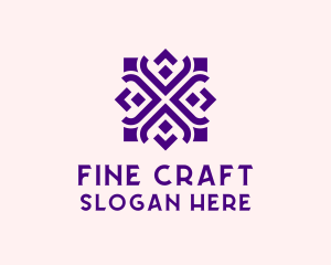 Square Floral Pattern  logo design