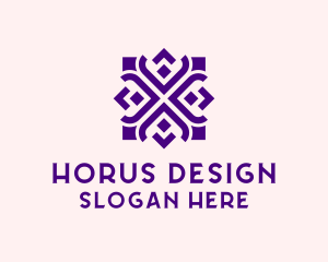 Square Floral Pattern  logo design