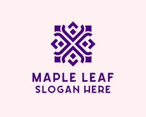 Square Floral Pattern  logo design