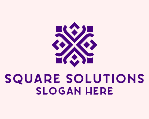 Square - Square Floral Pattern logo design