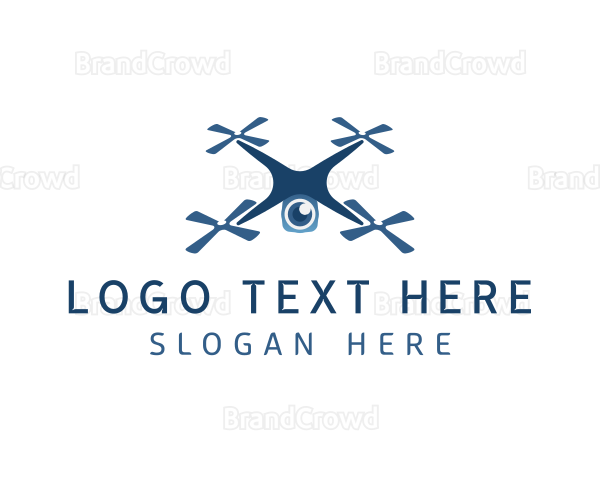 Drone Quadcopter Camera Logo