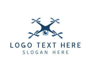 Security - Drone Quadcopter Camera logo design