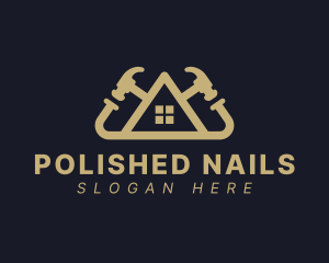 Hammer House Nail logo design