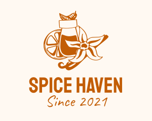 Spice - Star Anise Herb Spice logo design