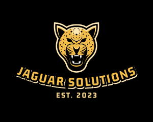 Jaguar - Wild Cheetah Cat logo design