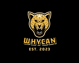 Streamer - Wild Cheetah Cat logo design