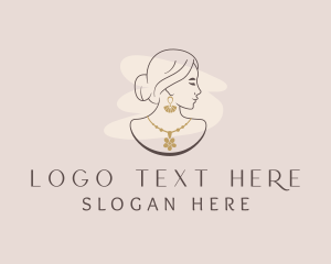 Fashion Woman Jewelry  logo design