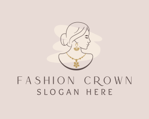 Fashion Woman Jewelry  logo design