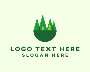 Tour - Modern Forest Trees logo design