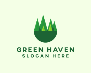 Forest - Modern Forest Trees logo design