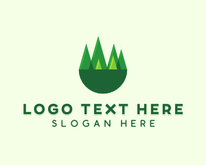 Forest - Modern Forest Trees logo design