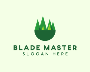 Modern Forest Trees logo design