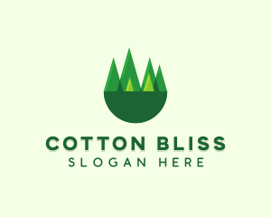 Modern Forest Trees logo design