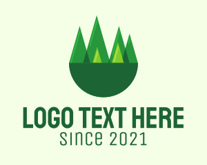 Forest - Modern Forest Trees logo design