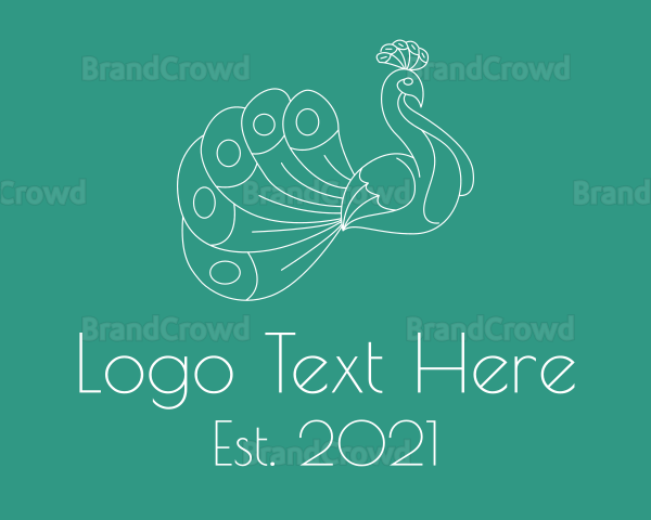 Extravagant Bird Tail Logo