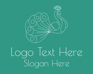 Extravagant Bird Tail Logo