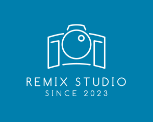 Minimalist Camera Studio logo design