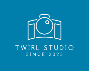 Minimalist Camera Studio logo design