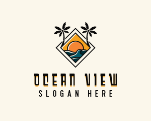 Sea Resort Vacation logo design