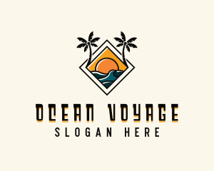 Sea Resort Vacation logo design