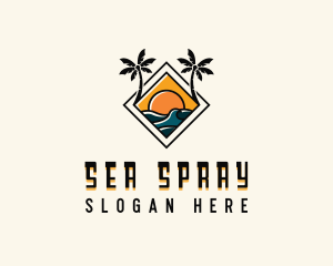 Sea Resort Vacation logo design