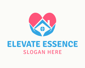 Nursing Home - House  Love Care logo design