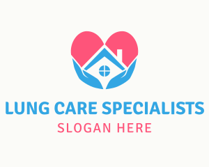 House  Love Care logo design