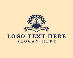 Wisdom - Book Tree Bookstore logo design