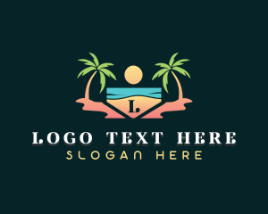 Waves - Ocean Tropical Beach logo design