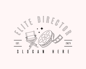 Director - Cinema Reel Director logo design