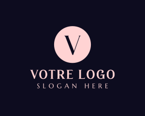Cursive Pink Lettermark Logo