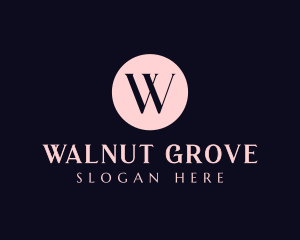 Cursive Pink Lettermark logo design