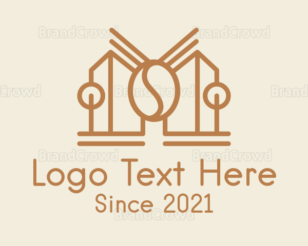 Coffee House Line Art Logo