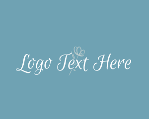 Lettering - Floral Feminine Boutique logo design
