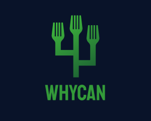 Green Fork Cactus Logo