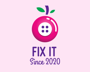 Fruit Berry Button logo design