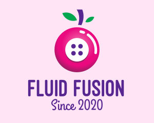 Fruit Berry Button logo design