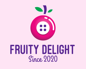 Fruit Berry Button logo design