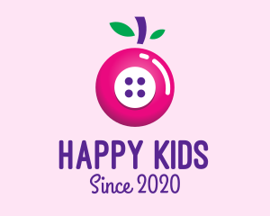 Fruit Berry Button logo design