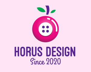 Fruit Berry Button logo design